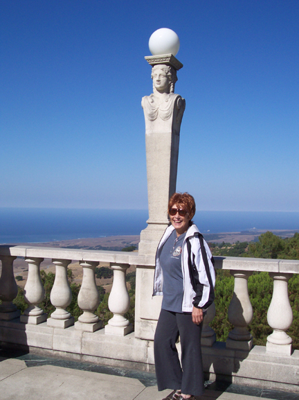 Mom at Hearst Castle