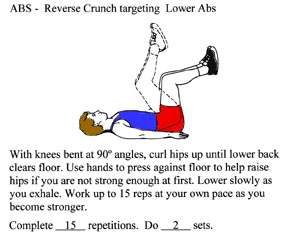 Reverse Curl for abdominals